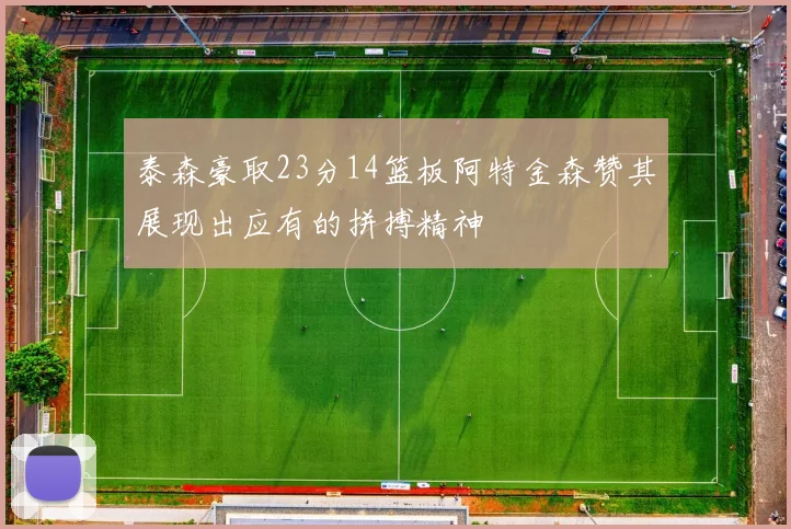泰森豪取23分14篮板阿特金森赞其展现出应有的拼搏精神